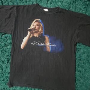 Vintage LeAnn Rimes Concert Photo Graphic Tee Country Music XL USA